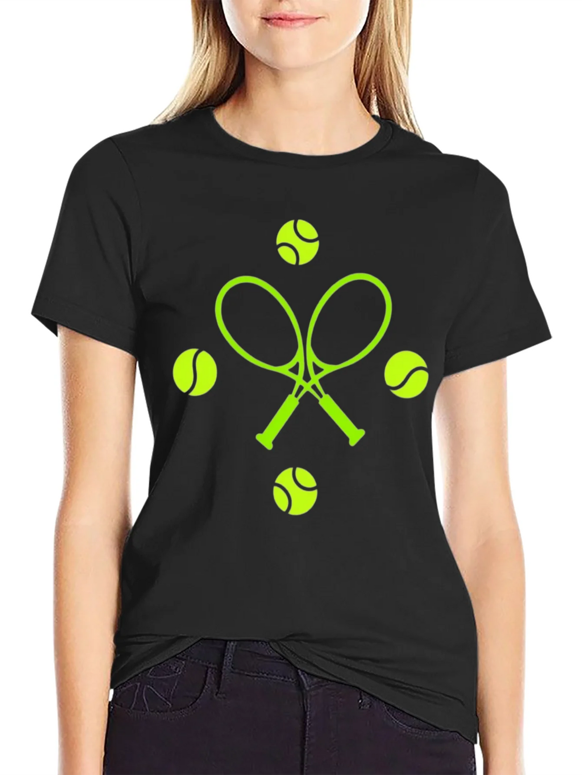 Tennis Racquets & Balls Graphic Tee product image 2