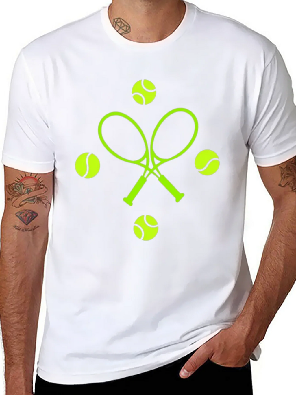 Tennis Racquets & Balls Graphic Tee product image 7