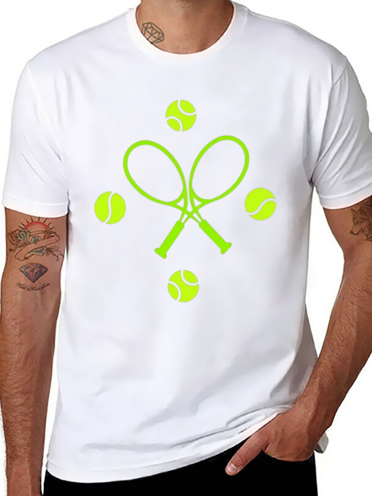 Tennis Racquets & Balls Graphic Tee product image 7