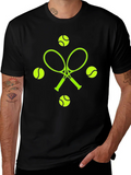 Tennis Racquets & Balls Graphic Tee product image 1