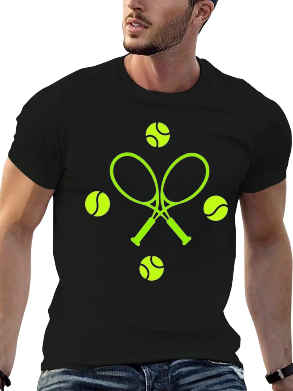 Tennis Racquets & Balls Graphic Tee product image 6
