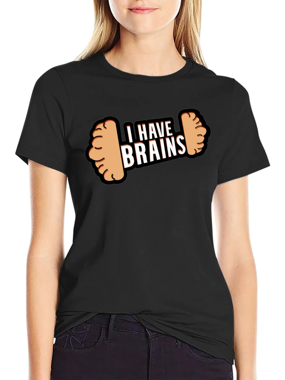 I Have Brains Dumbbell T-Shirt - Funny Gym Workout Tee product image 2