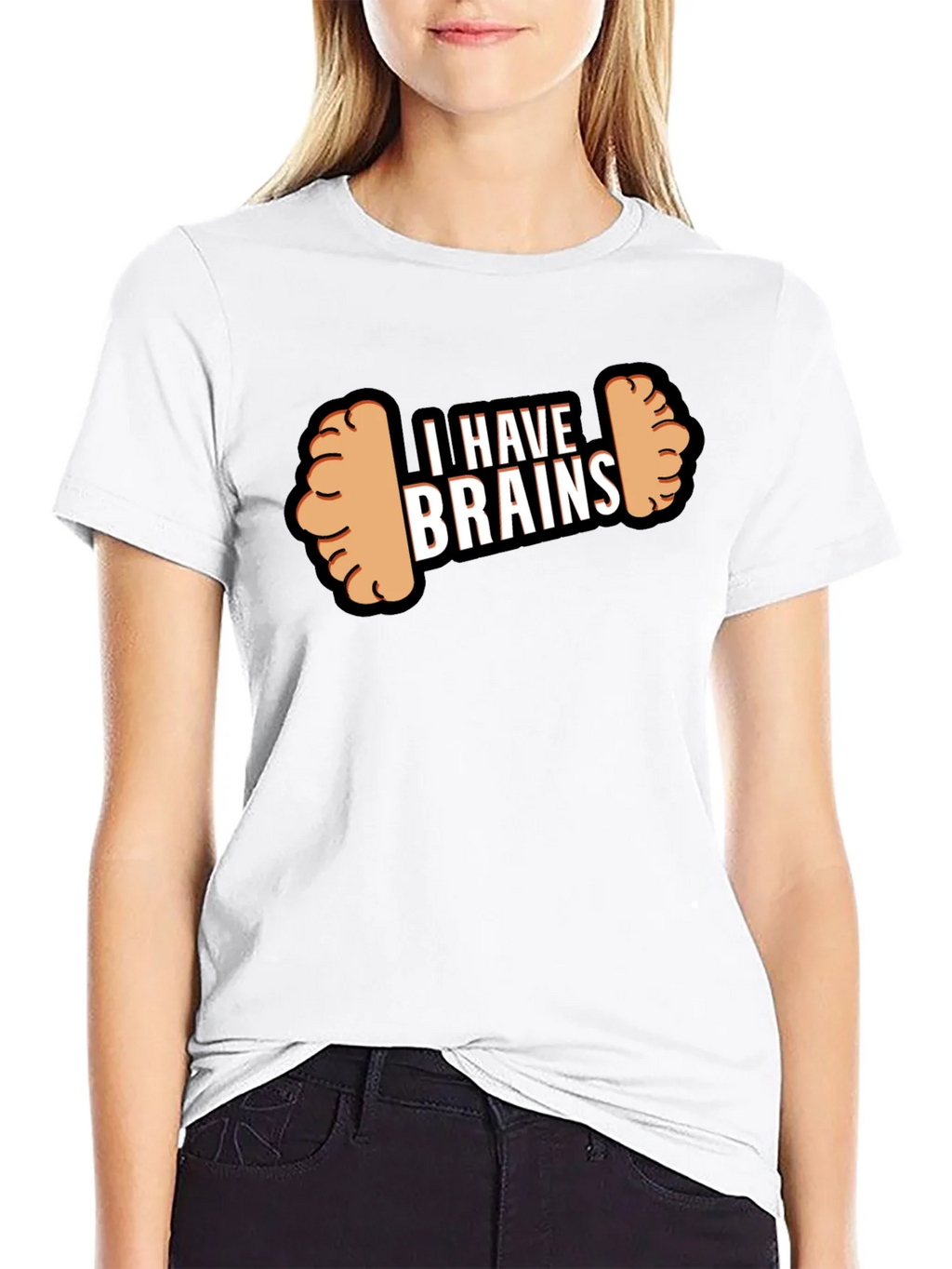 I Have Brains Dumbbell T-Shirt - Funny Gym Workout Tee product image 8