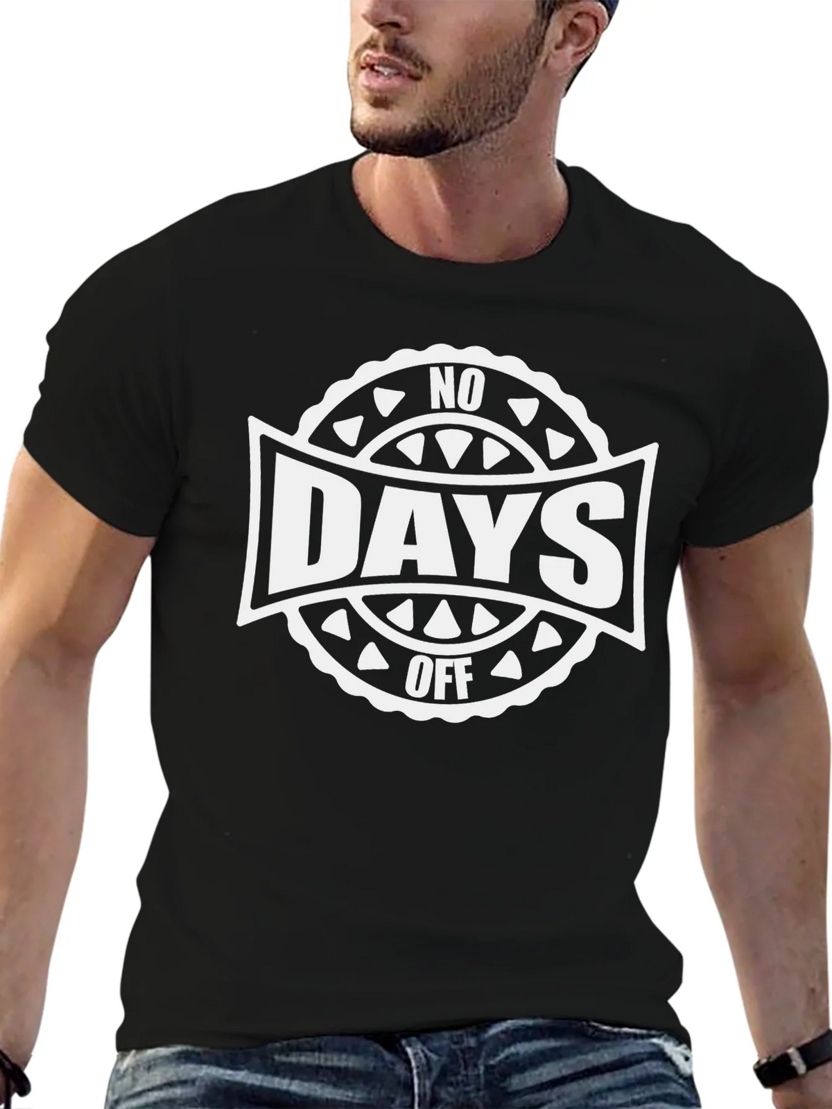 No Days Off Black Graphic Tee product image 6