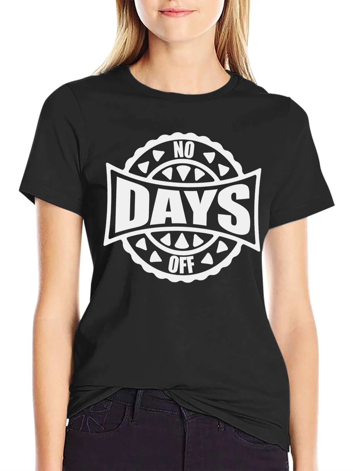 No Days Off Black Graphic Tee product image 2