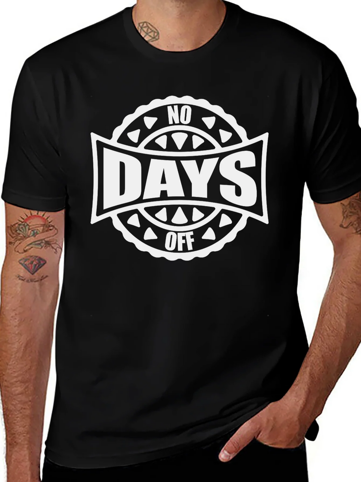 No Days Off Black Graphic Tee product image 1
