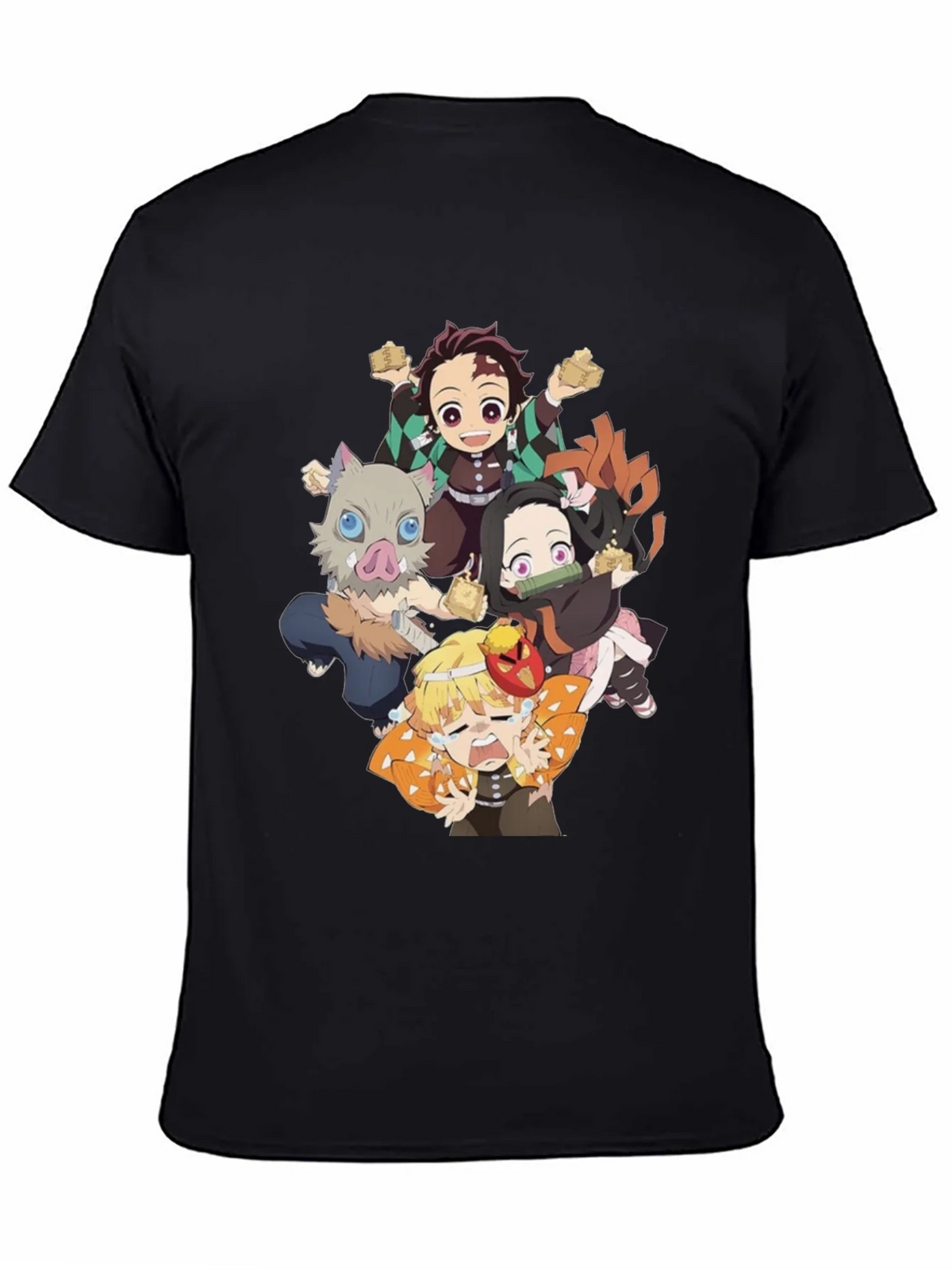 Anime Character Graphic Print Black T-Shirt product image 4