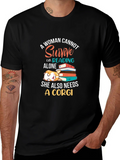 Corgi and Books Womens Graphic Tee product image 1
