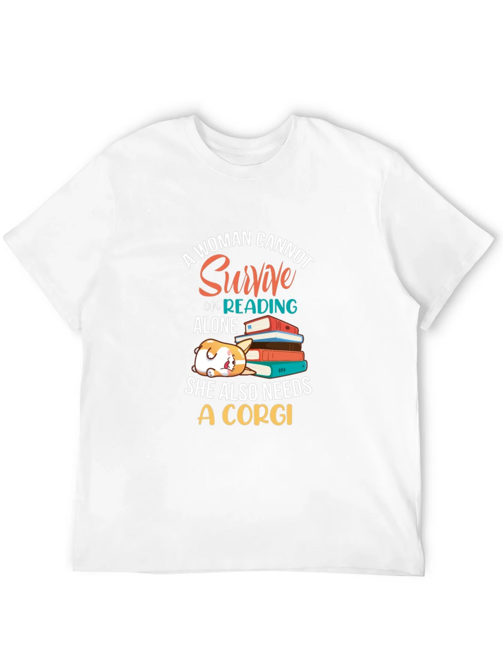 Corgi and Books Womens Graphic Tee product image 11