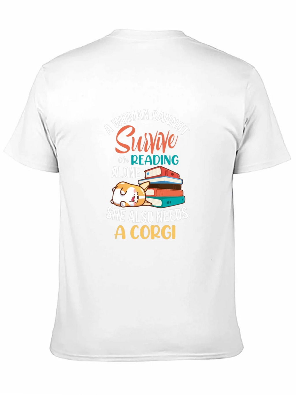 Corgi and Books Womens Graphic Tee product image 10
