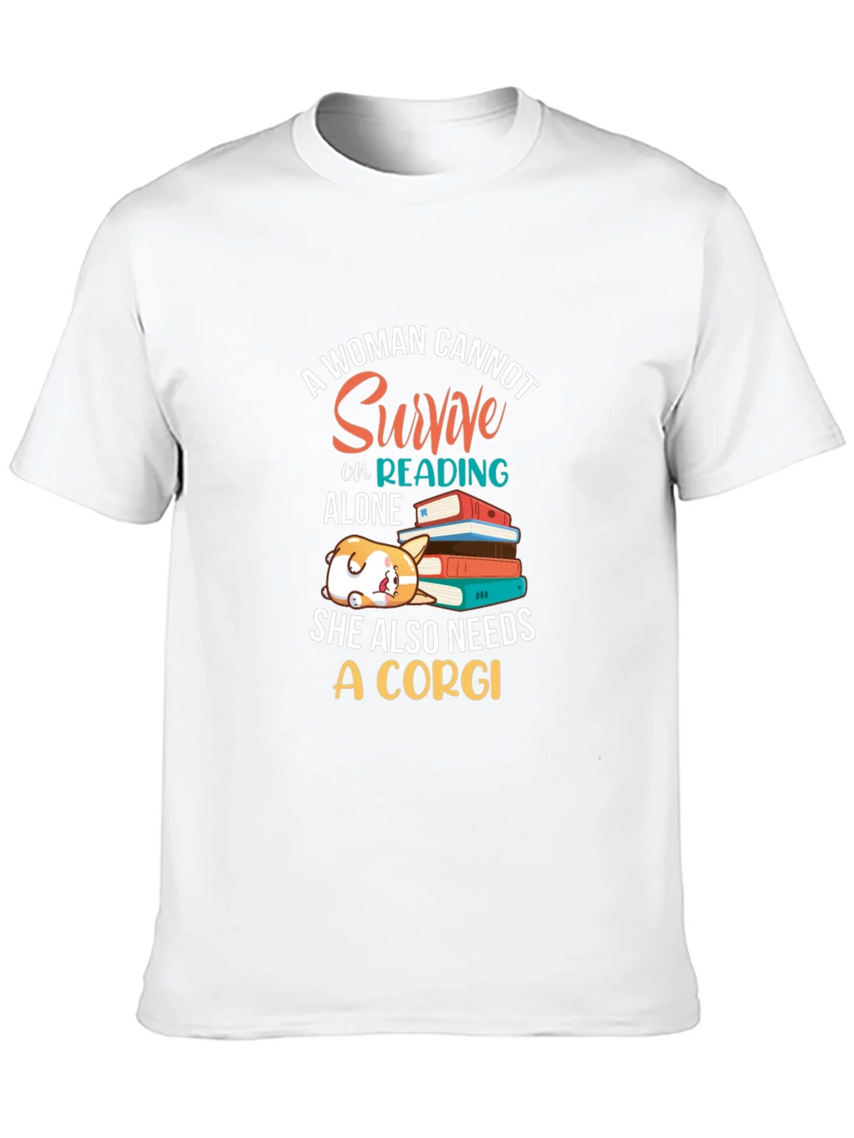 Corgi and Books Womens Graphic Tee product image 9