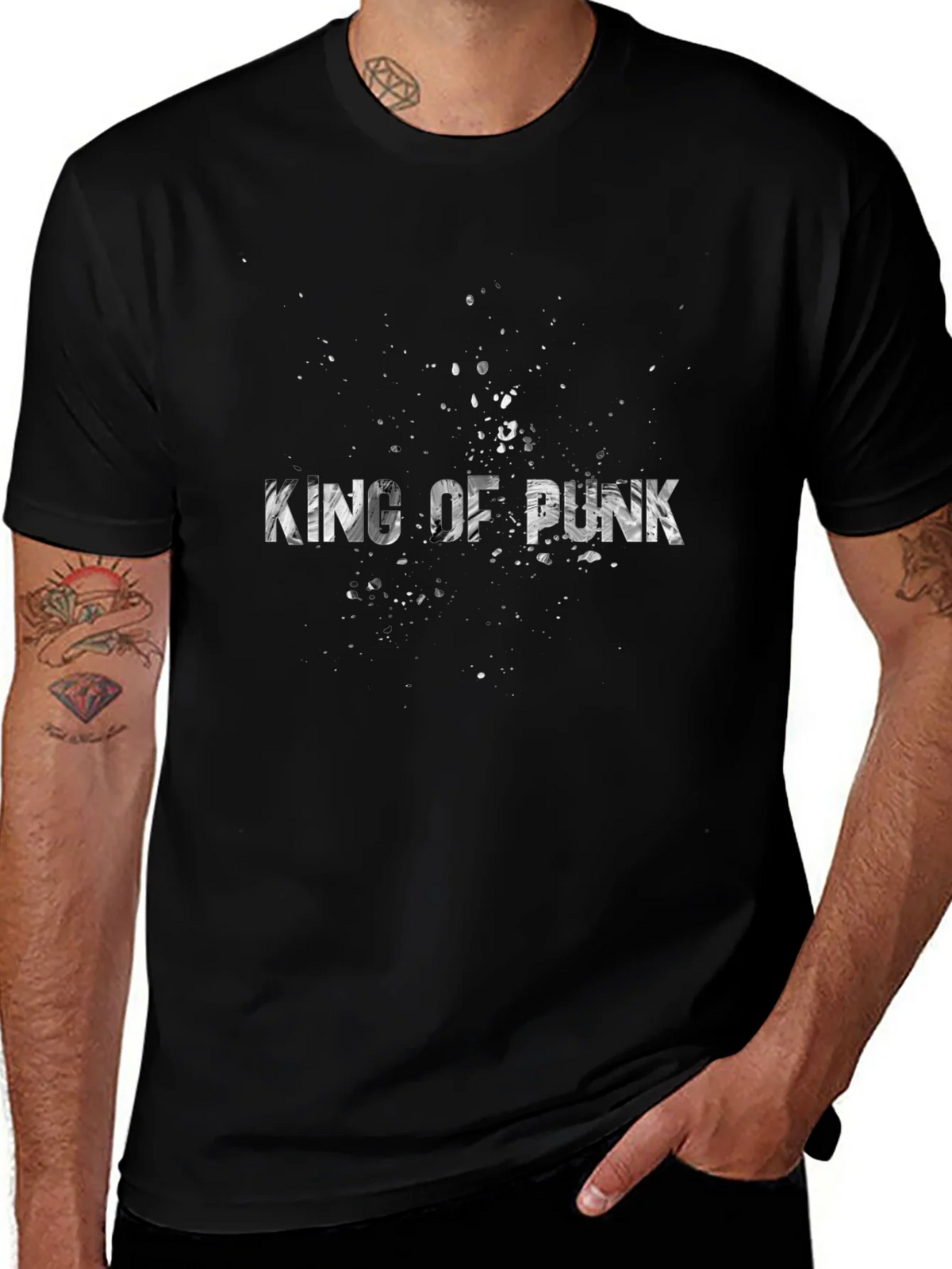 King Of Punk Black Graphic Tee product image 1