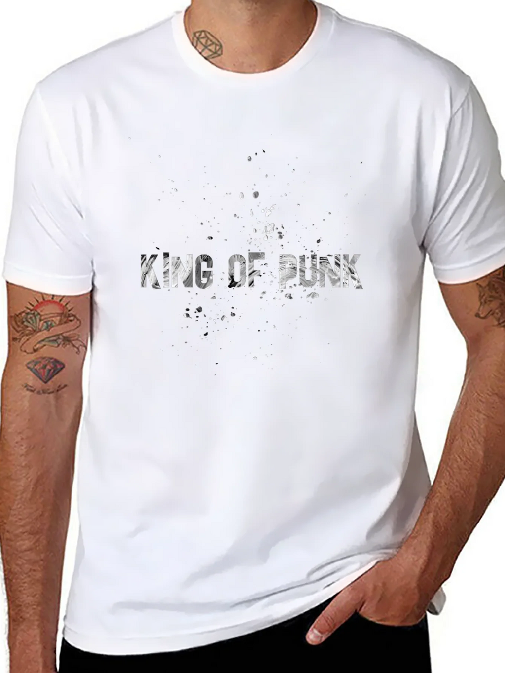 King Of Punk Black Graphic Tee product image 7