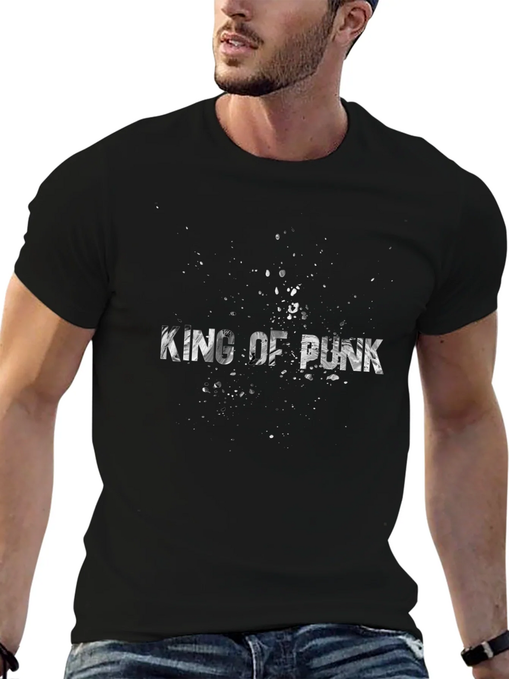 King Of Punk Black Graphic Tee product image 6