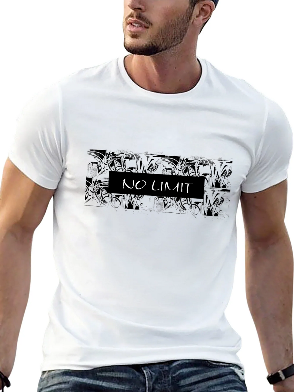 No Limit Graphic T-Shirt - Cool Casual Tee product image 12