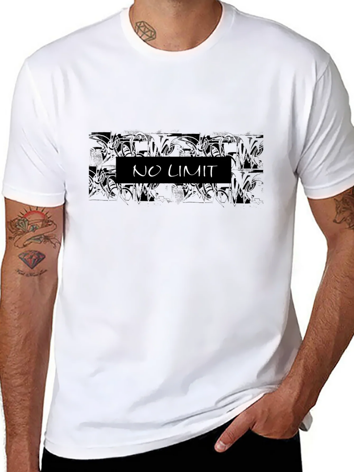 No Limit Graphic T-Shirt - Cool Casual Tee product image 7