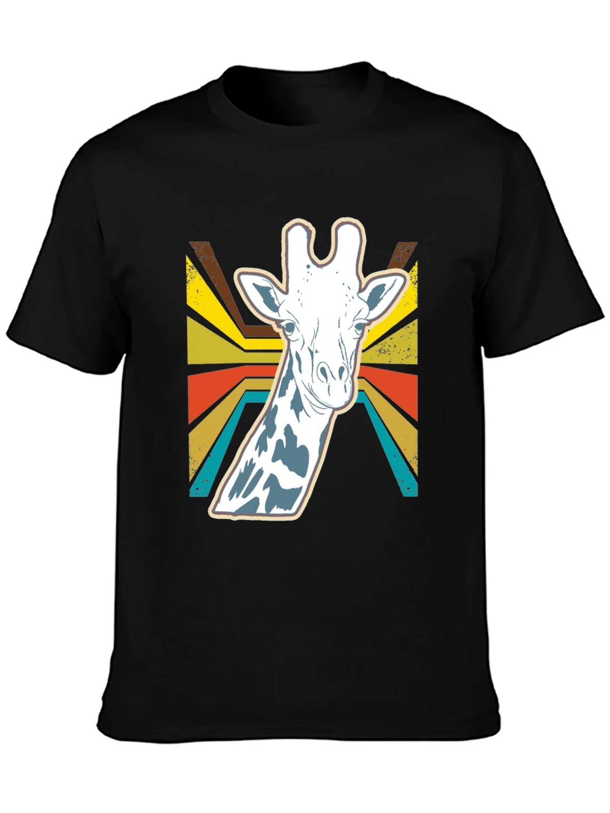 Retro Giraffe Graphic Tee - Stylish Animal Print Shirt product image 3