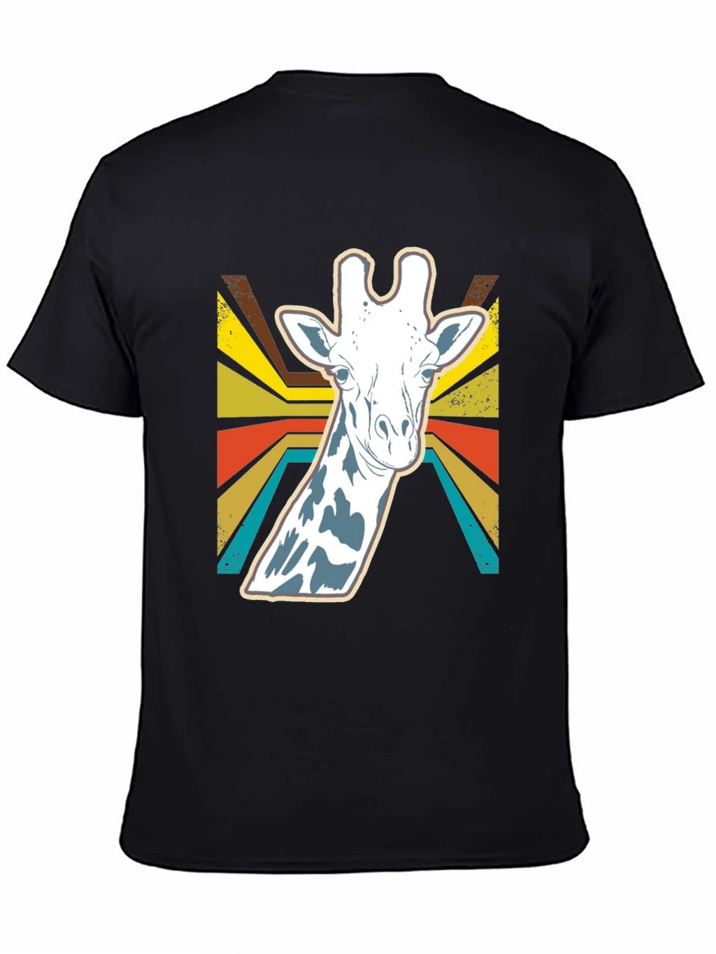 Retro Giraffe Graphic Tee - Stylish Animal Print Shirt product image 4