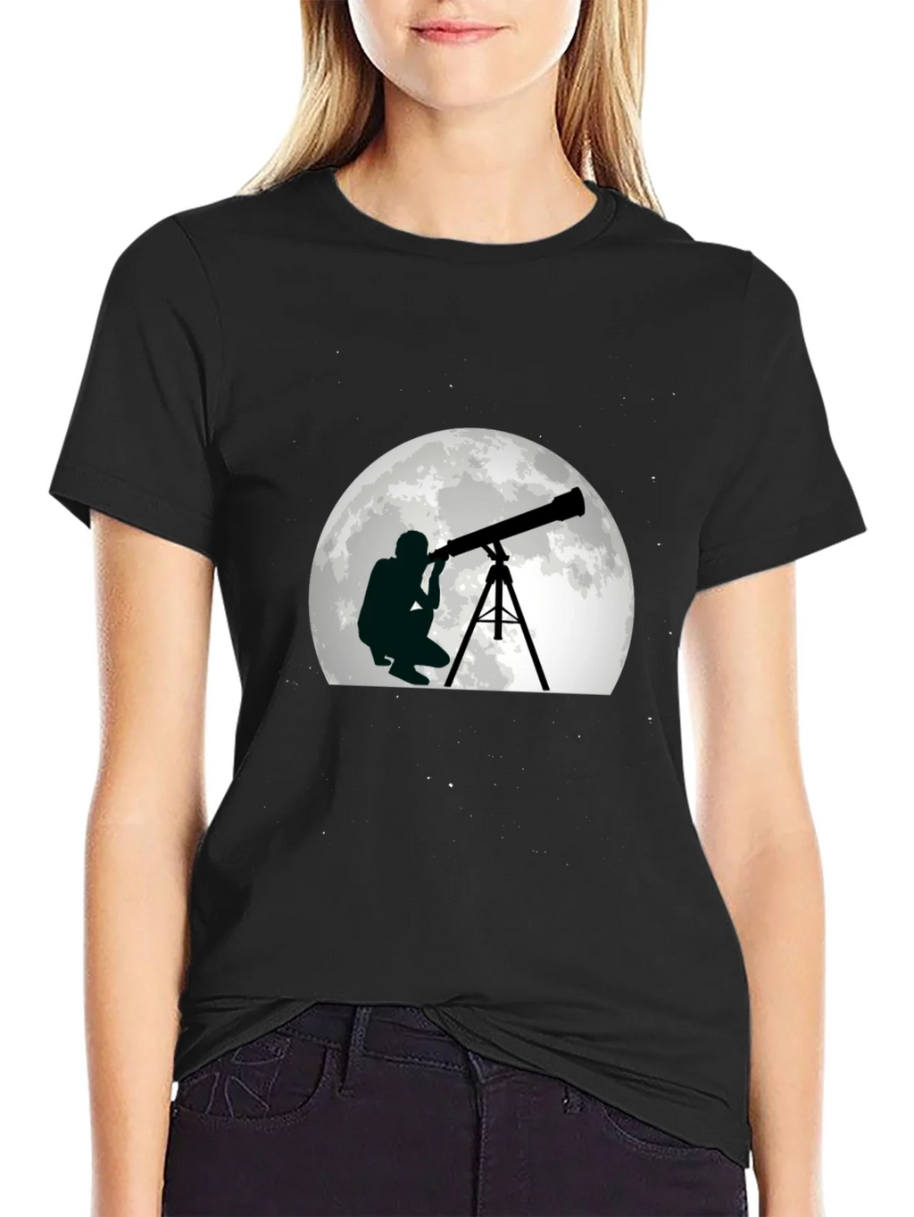 Telescope Stargazer Graphic T-Shirt product image 2