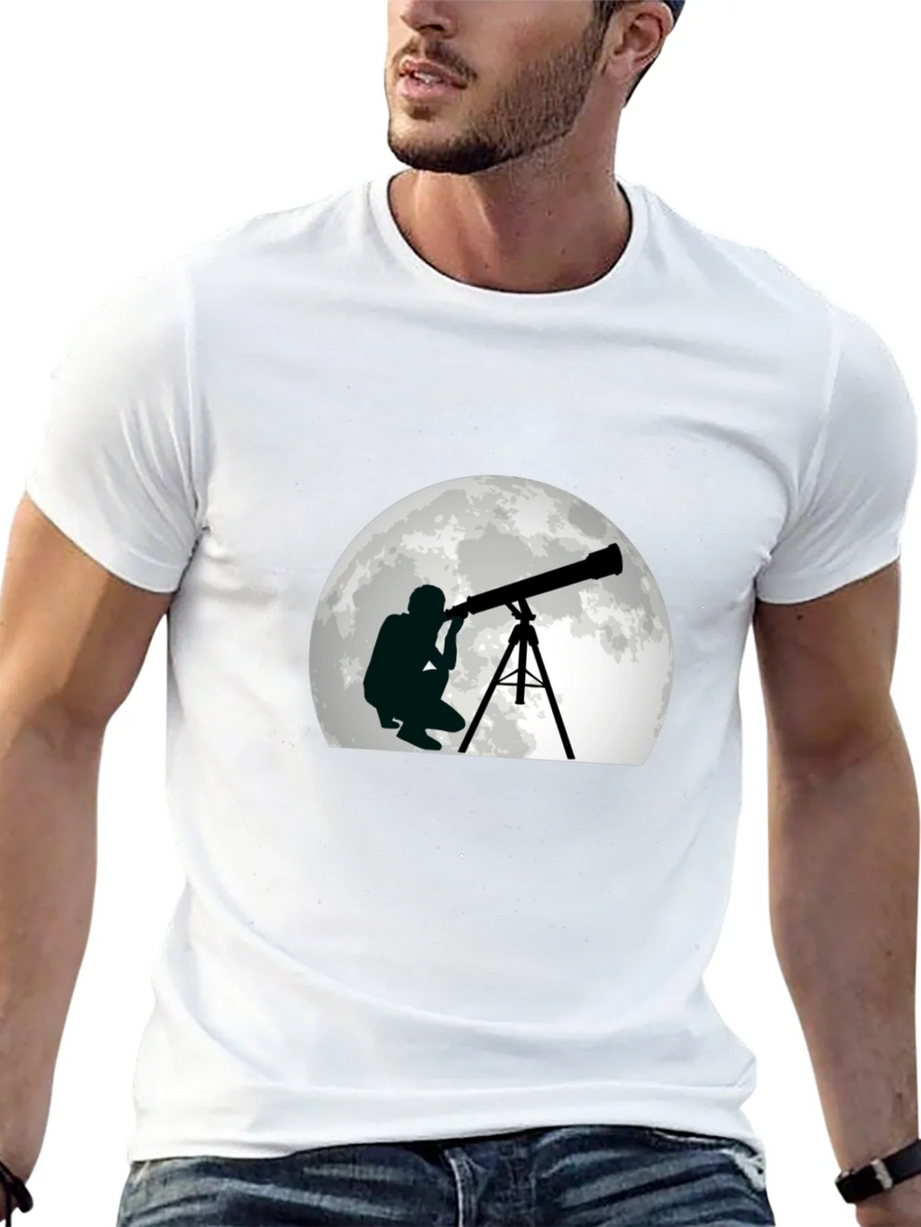 Telescope Stargazer Graphic T-Shirt product image 12
