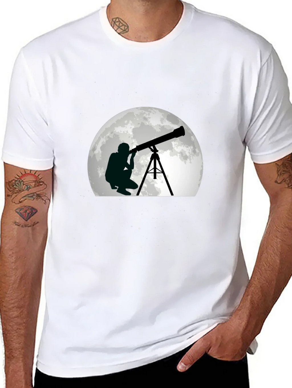 Telescope Stargazer Graphic T-Shirt product image 7