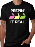 Peepin It Real Easter Bunny T-Shirt product image 1