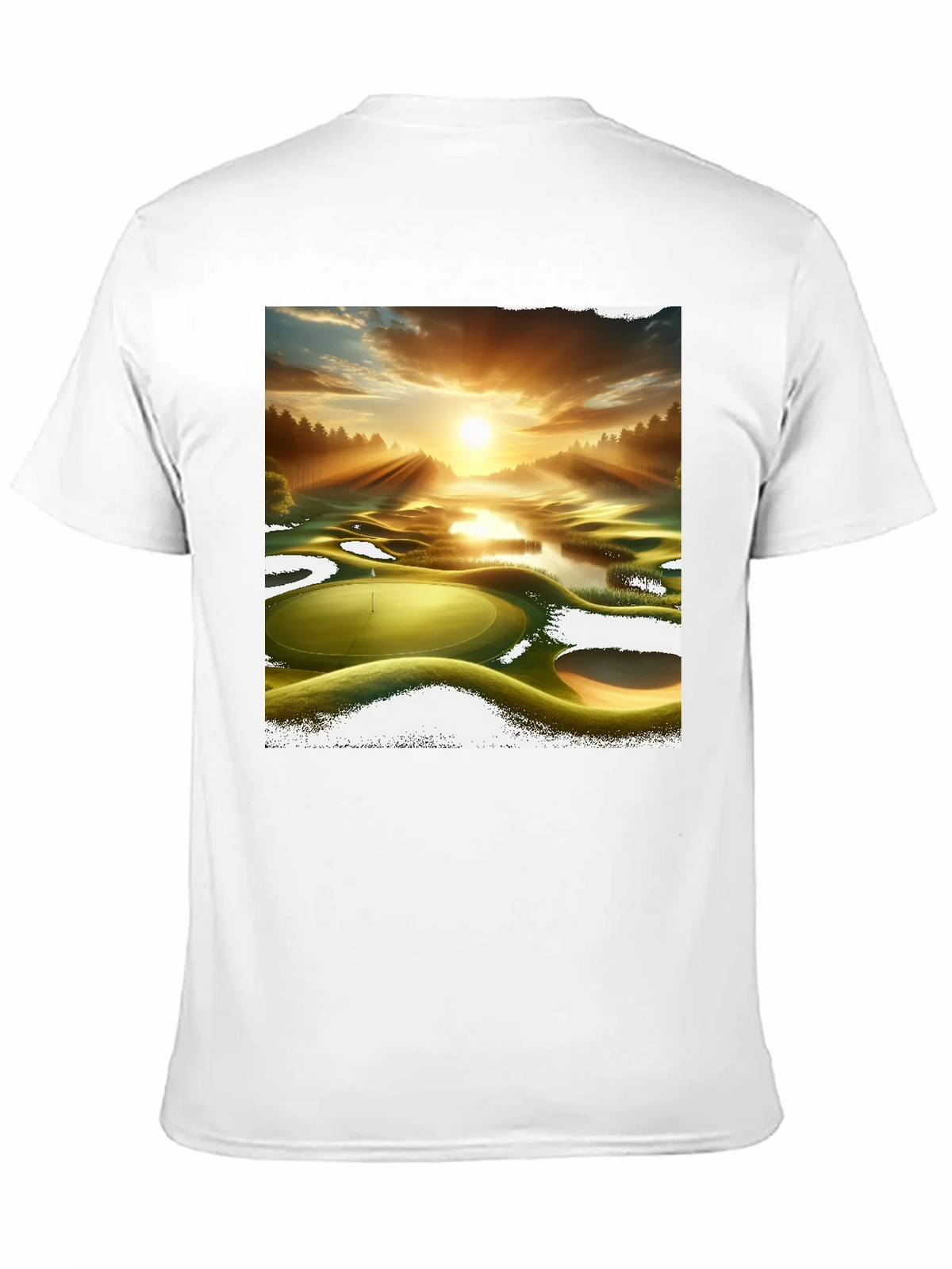 Golf Course Sunset Graphic Tee - Stylish and Comfortable product image 10