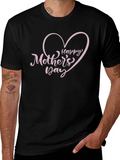 Happy Mothers Day T-Shirt Heart Graphic Tee product image 1