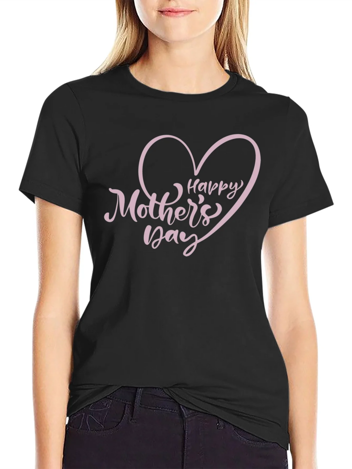 Happy Mothers Day T-Shirt Heart Graphic Tee product image 2