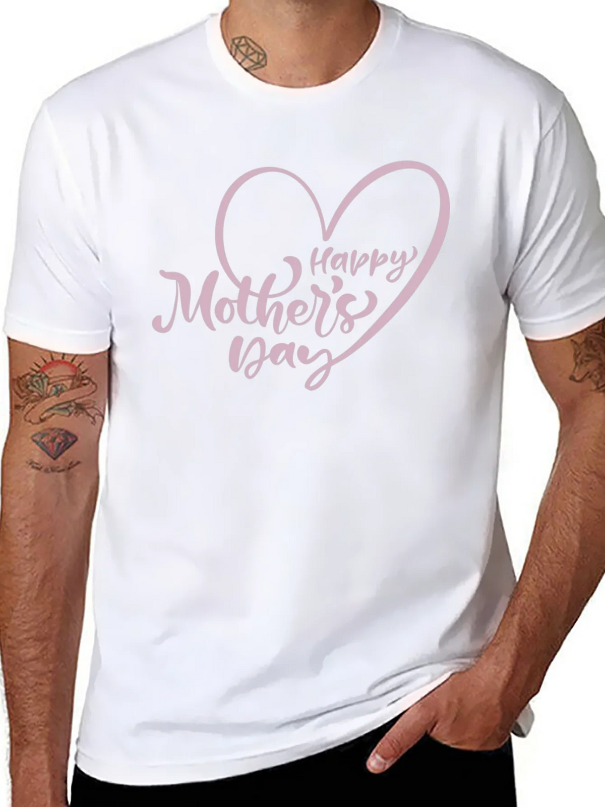 Happy Mothers Day T-Shirt Heart Graphic Tee product image 7