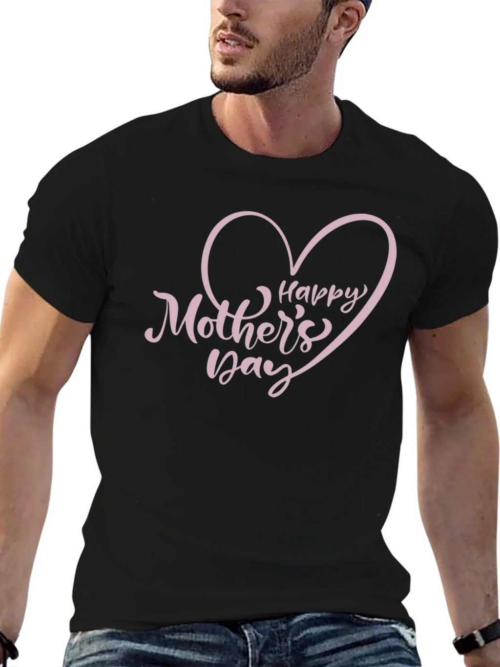 Happy Mothers Day T-Shirt Heart Graphic Tee product image 6