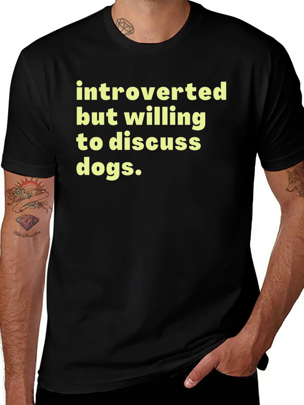 Introverted Dog Lover T-Shirt - Soft Cotton Tee product image 1