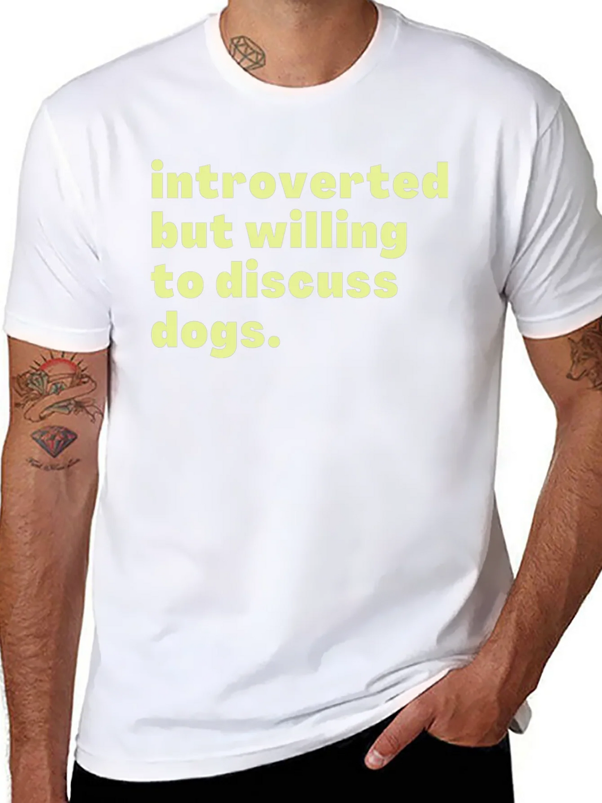 Introverted Dog Lover T-Shirt - Soft Cotton Tee product image 7