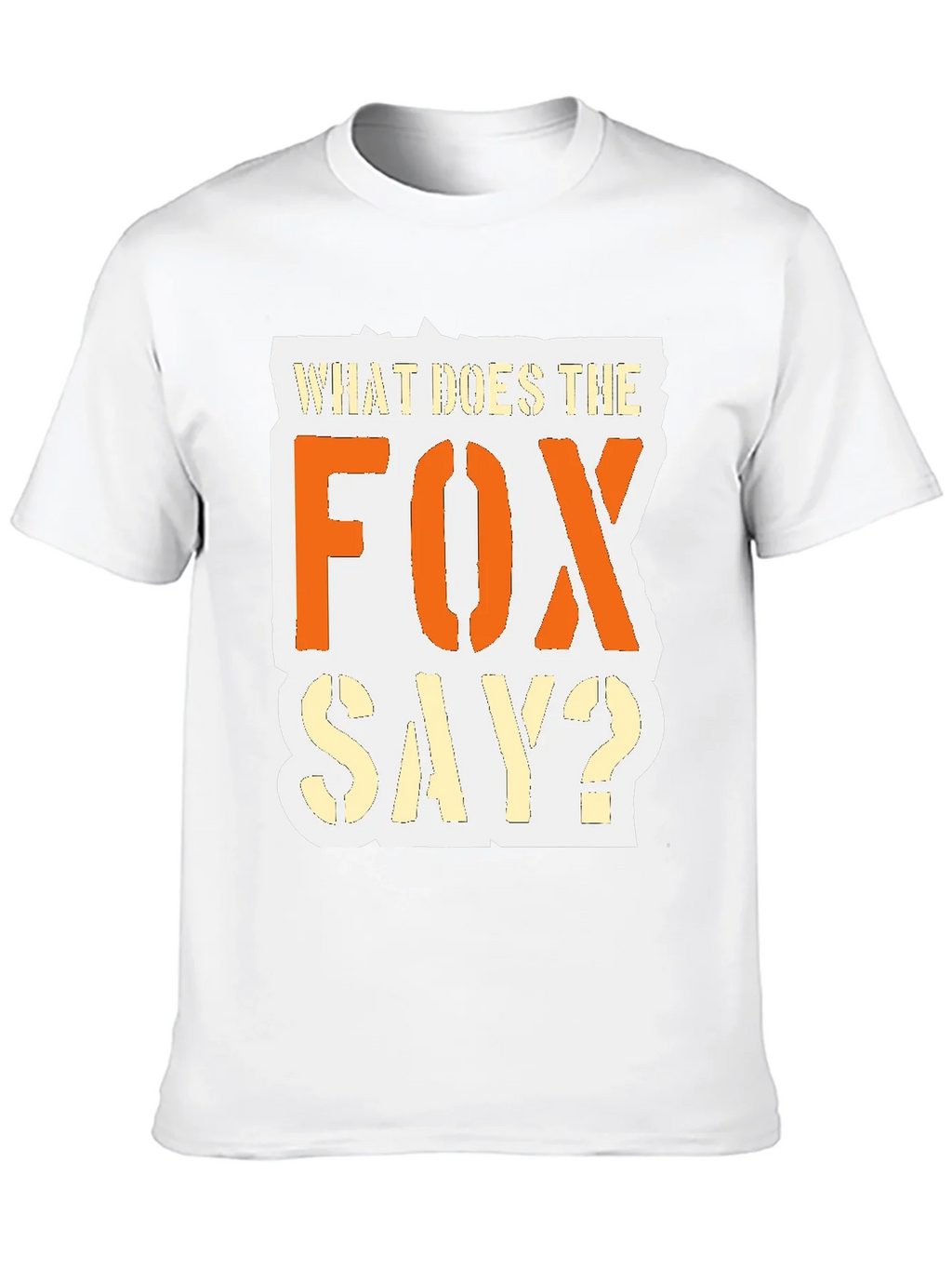 What Does the Fox Say? Black Graphic T-Shirt product image 9