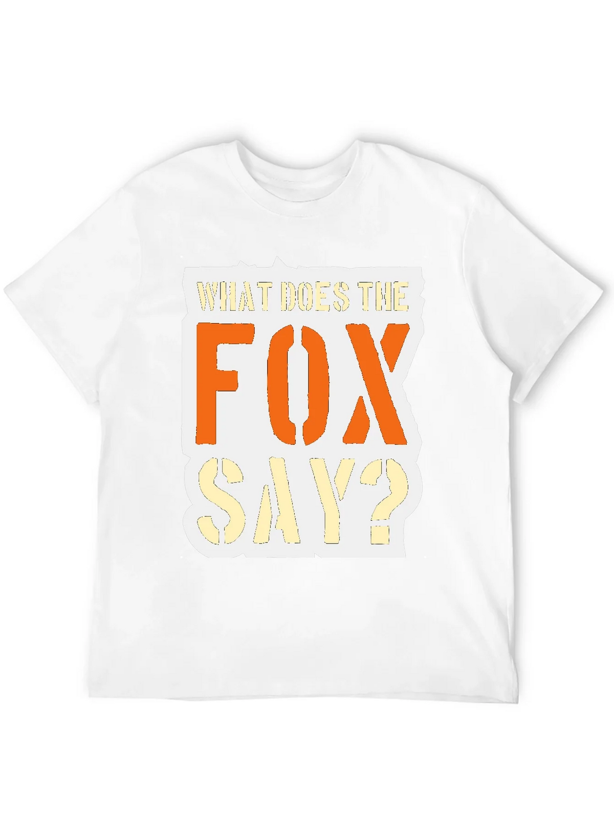 What Does the Fox Say? Black Graphic T-Shirt product image 11