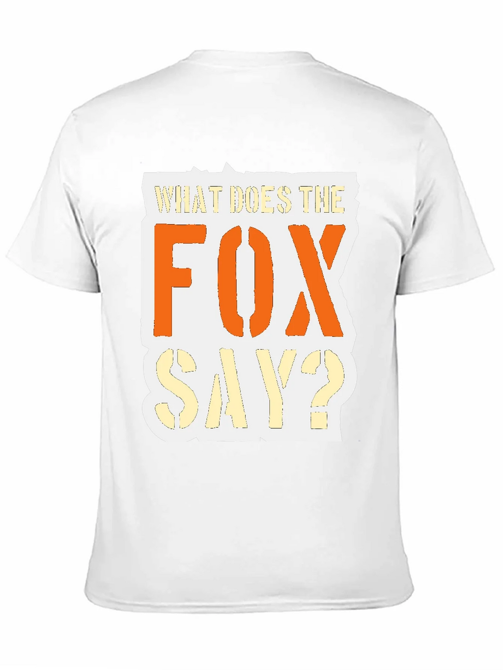 What Does the Fox Say? Black Graphic T-Shirt product image 10