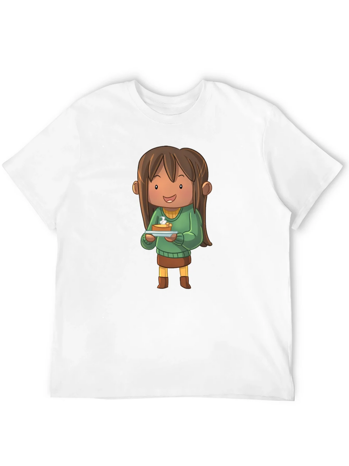 Cartoon Character Pie T-Shirt - Black product image 11