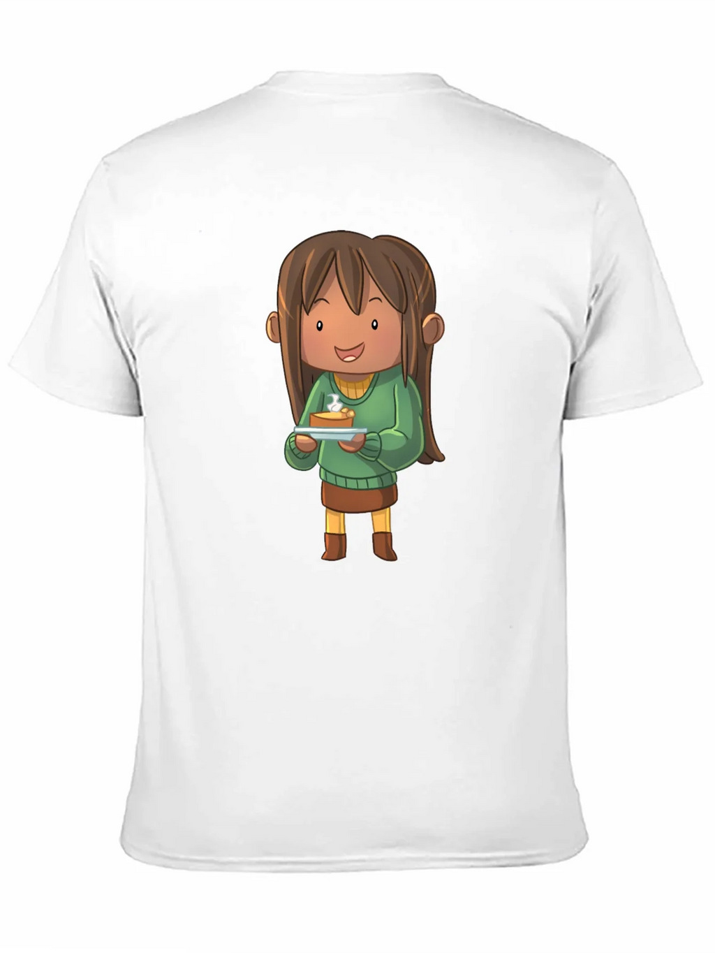 Cartoon Character Pie T-Shirt - Black product image 10