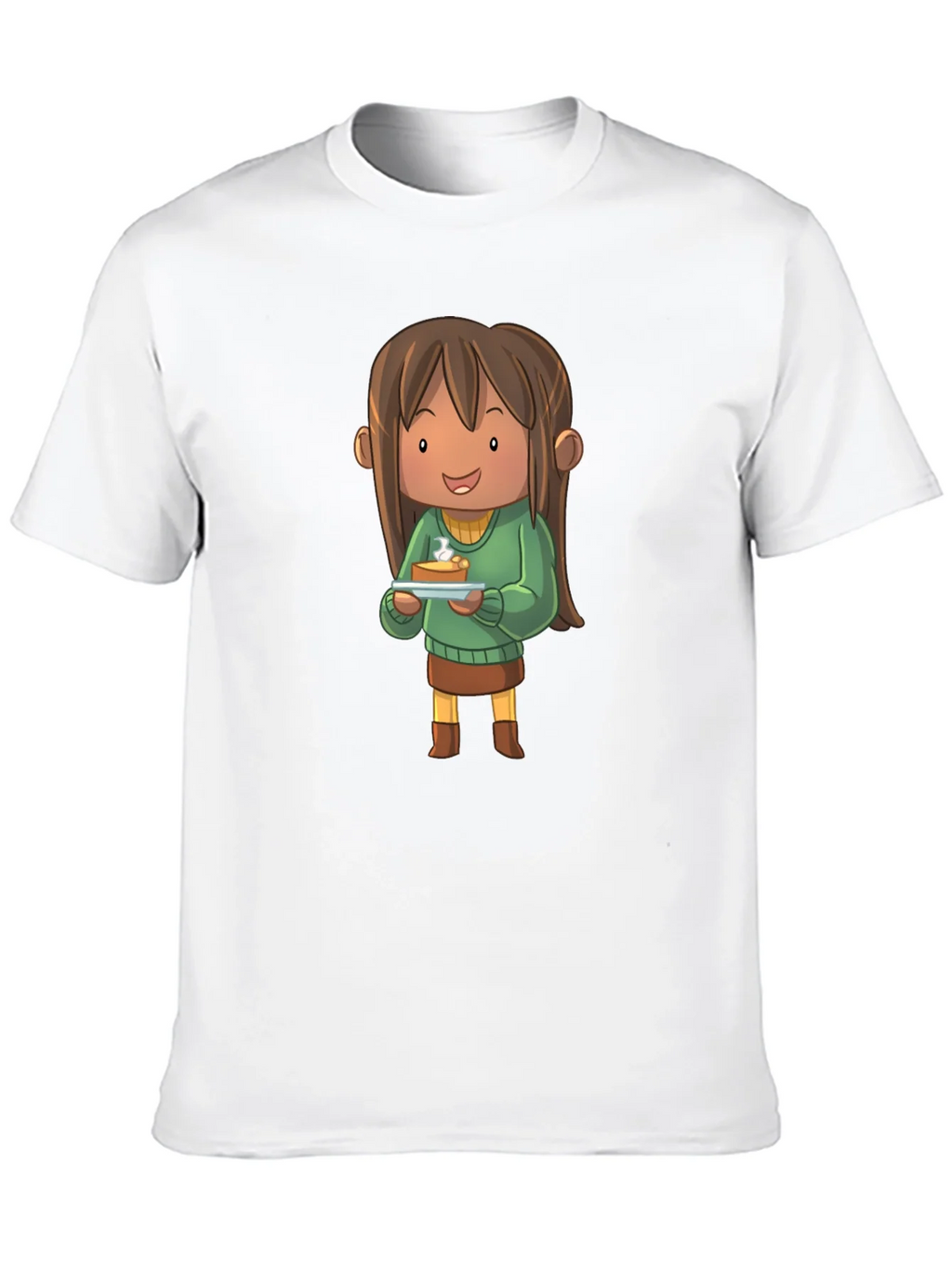 Cartoon Character Pie T-Shirt - Black product image 9