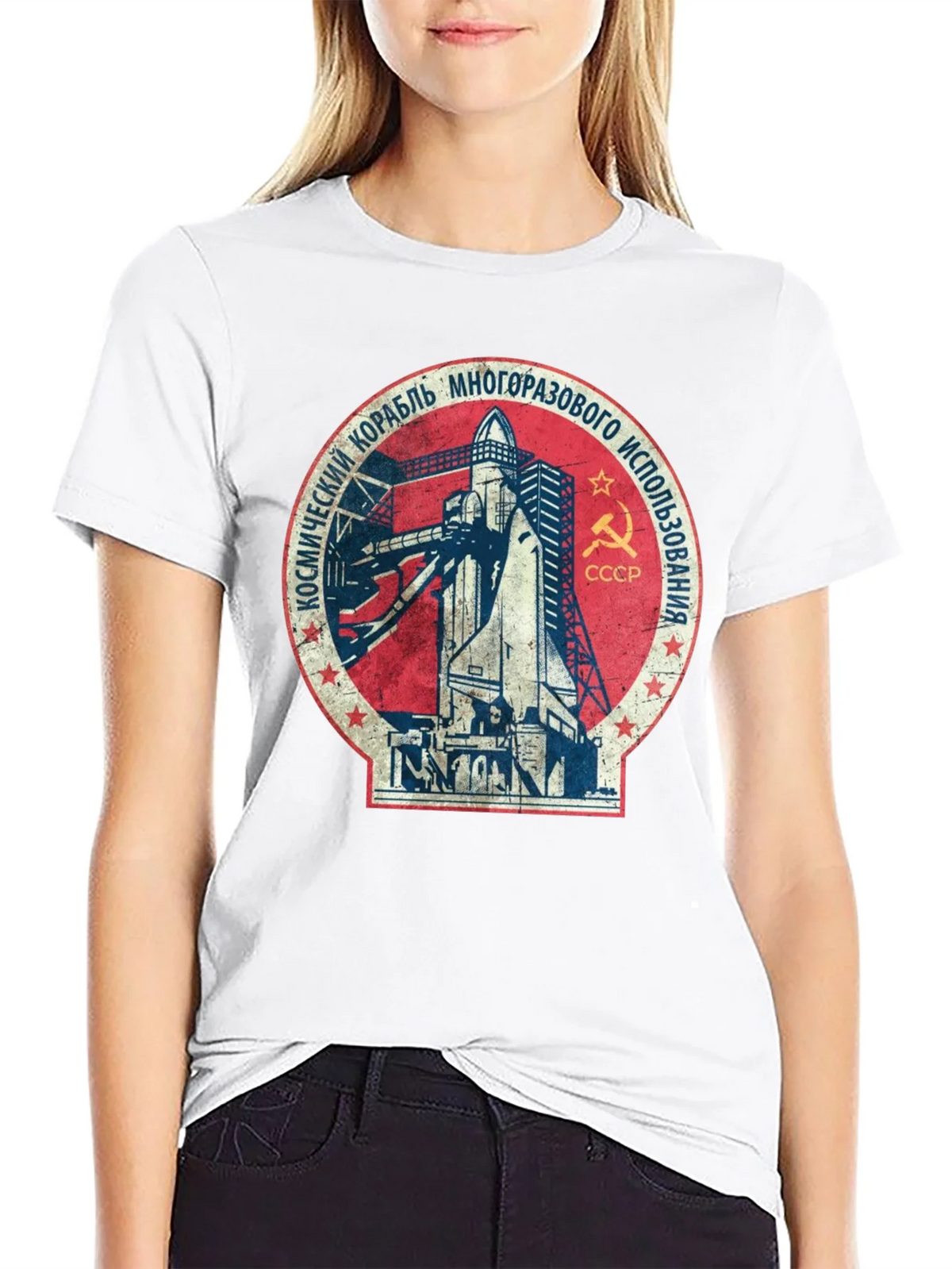 Soviet Space Shuttle T-Shirt - Retro Program product image 8