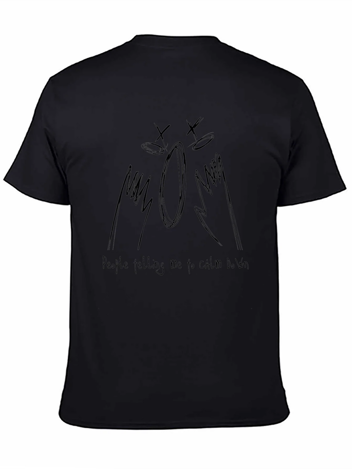 Expressive Graphic Tee - Calm Down Design product image 4