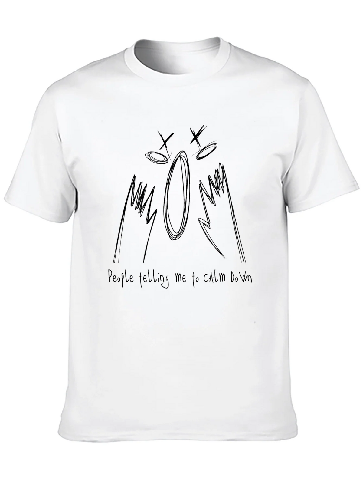 Expressive Graphic Tee - Calm Down Design product image 9
