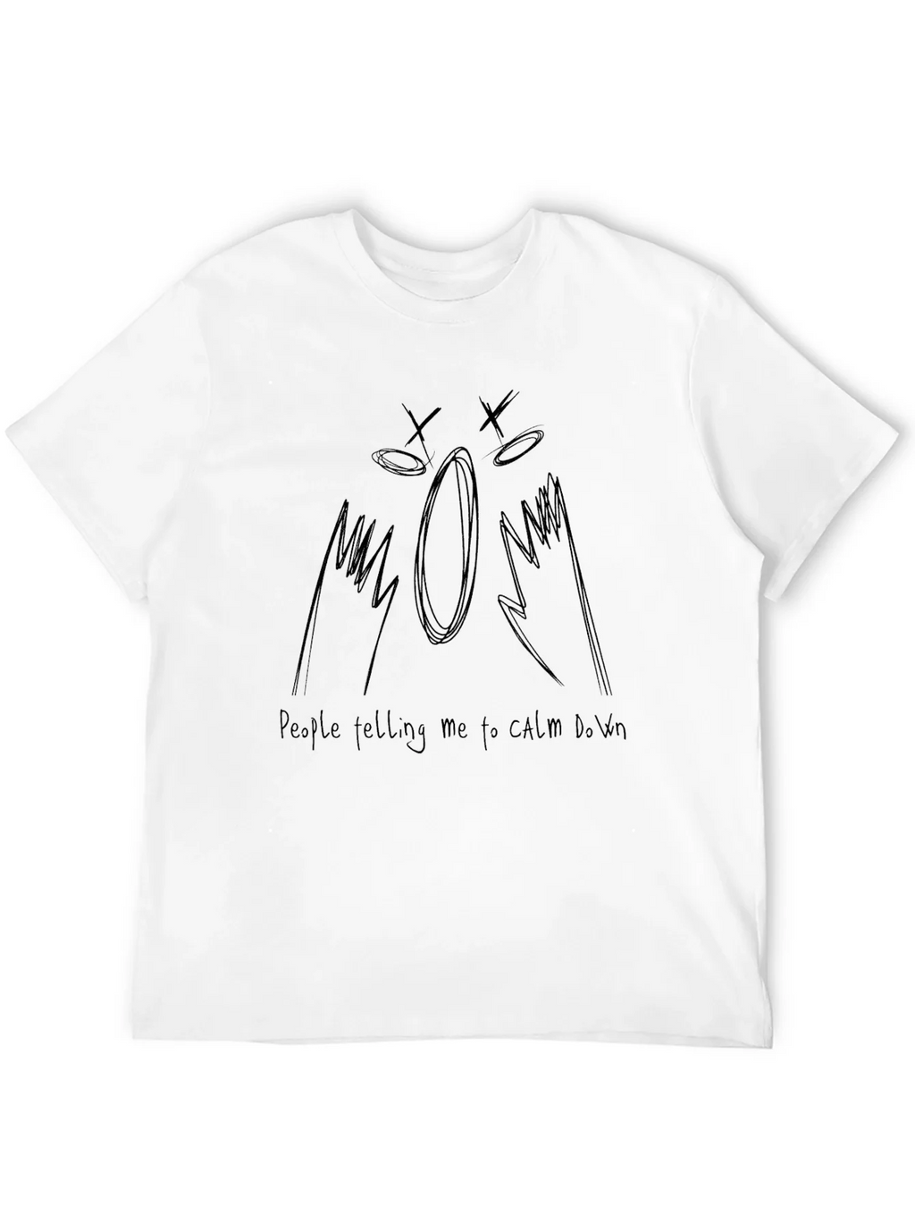 Expressive Graphic Tee - Calm Down Design product image 11