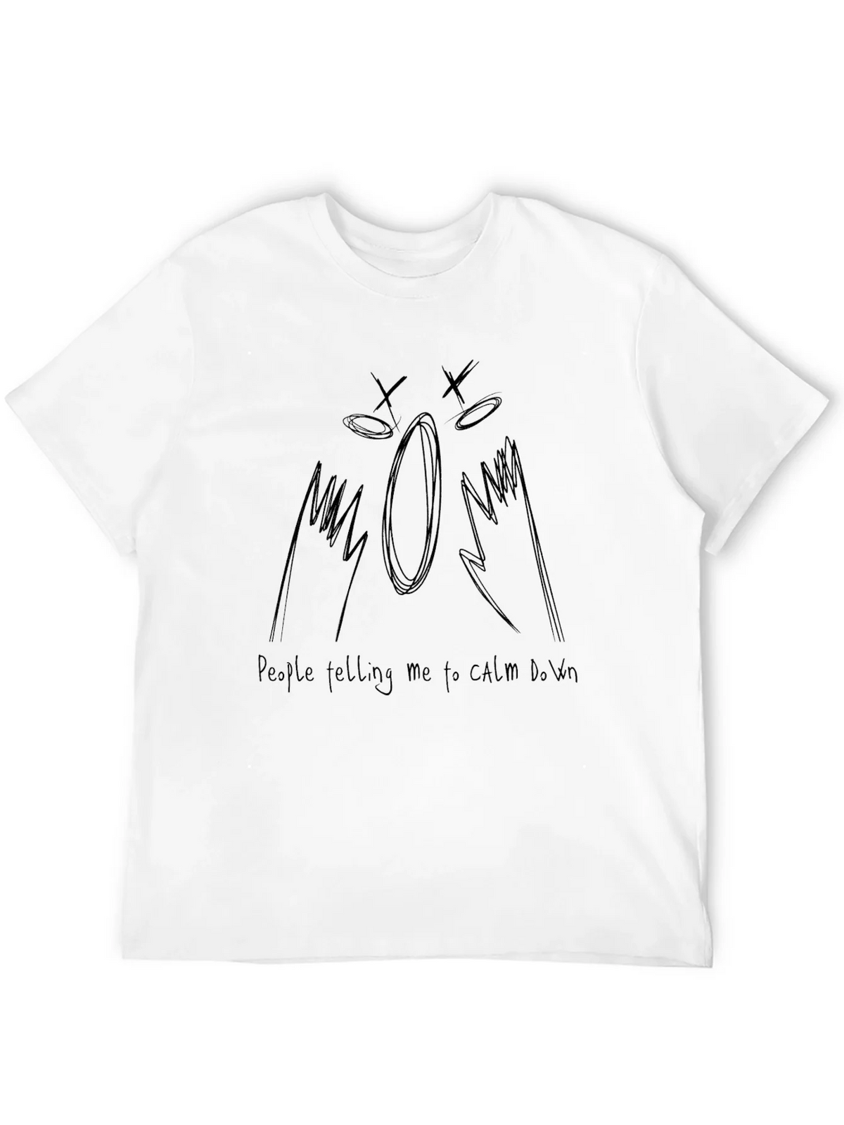Expressive Graphic Tee - Calm Down Design product image 11
