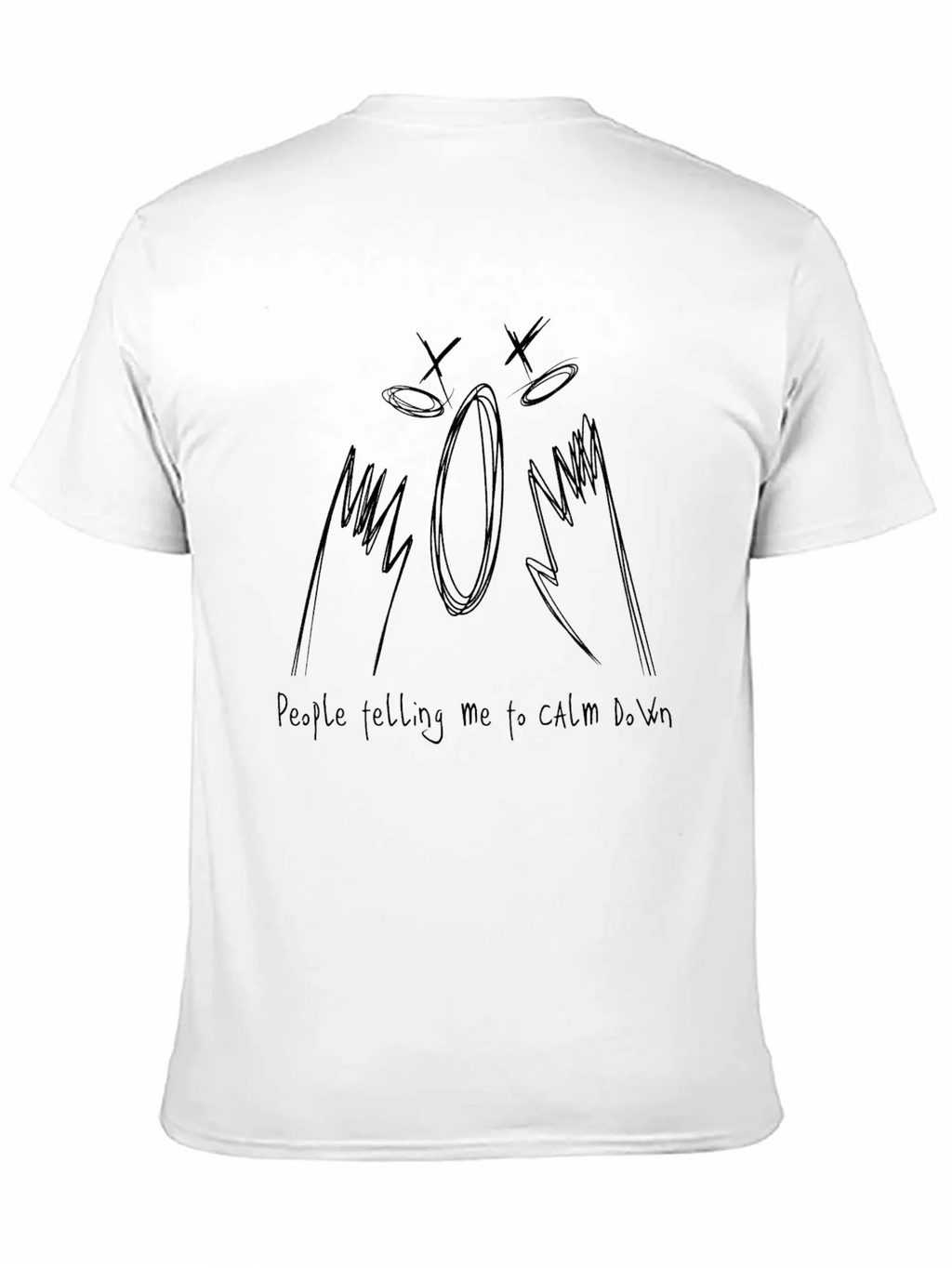 Expressive Graphic Tee - Calm Down Design product image 10