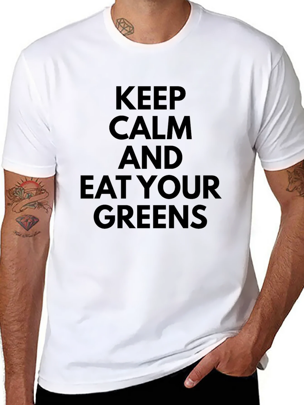 Keep Calm and Eat Your Greens T-Shirt product image 7