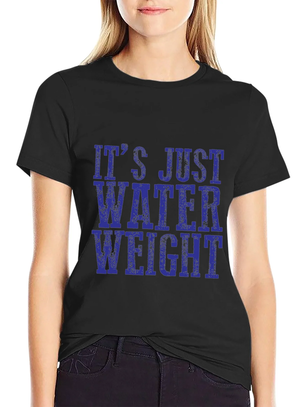 Its Just Water Weight Black T-Shirt product image 2