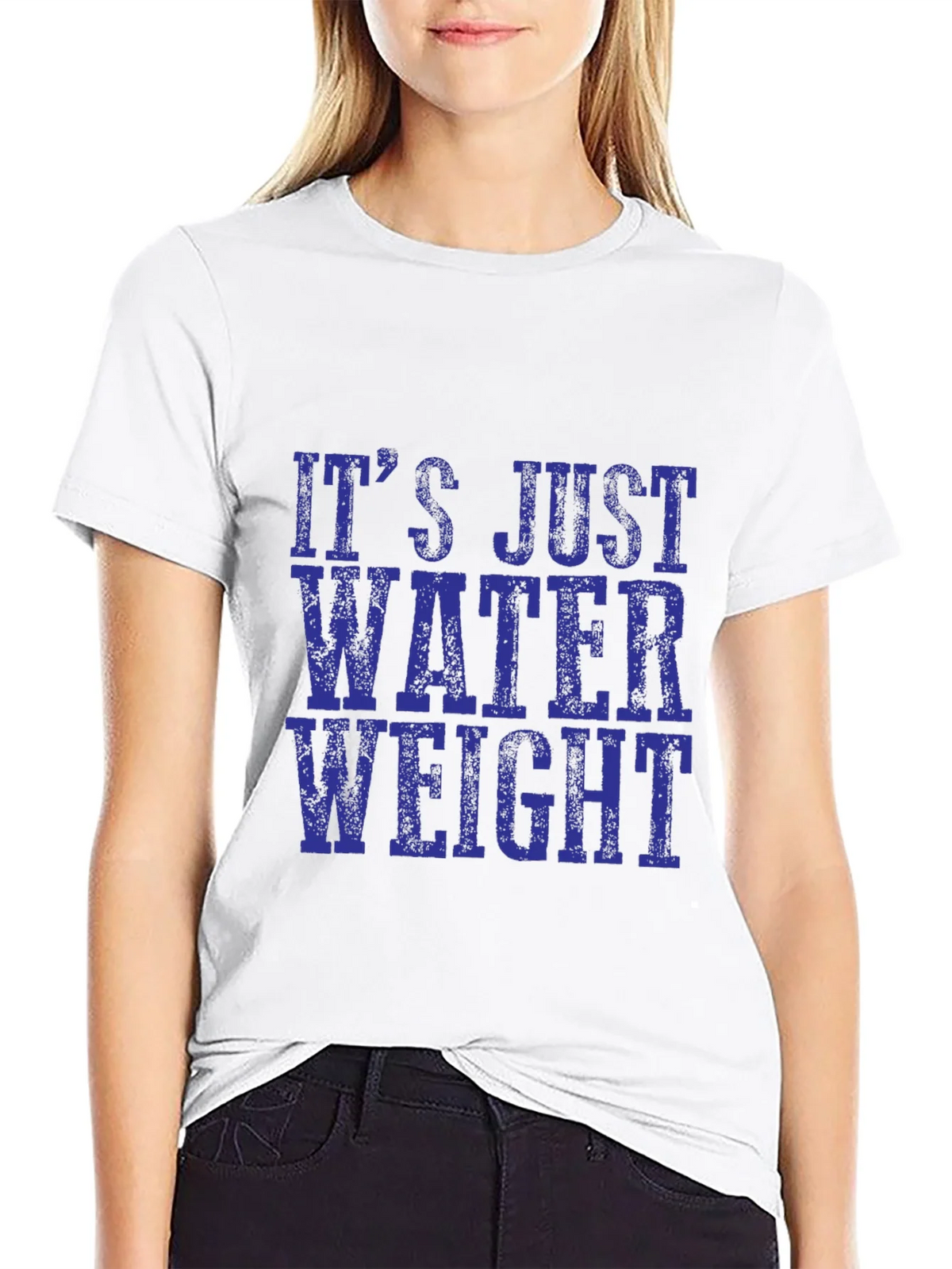 Its Just Water Weight Black T-Shirt product image 8