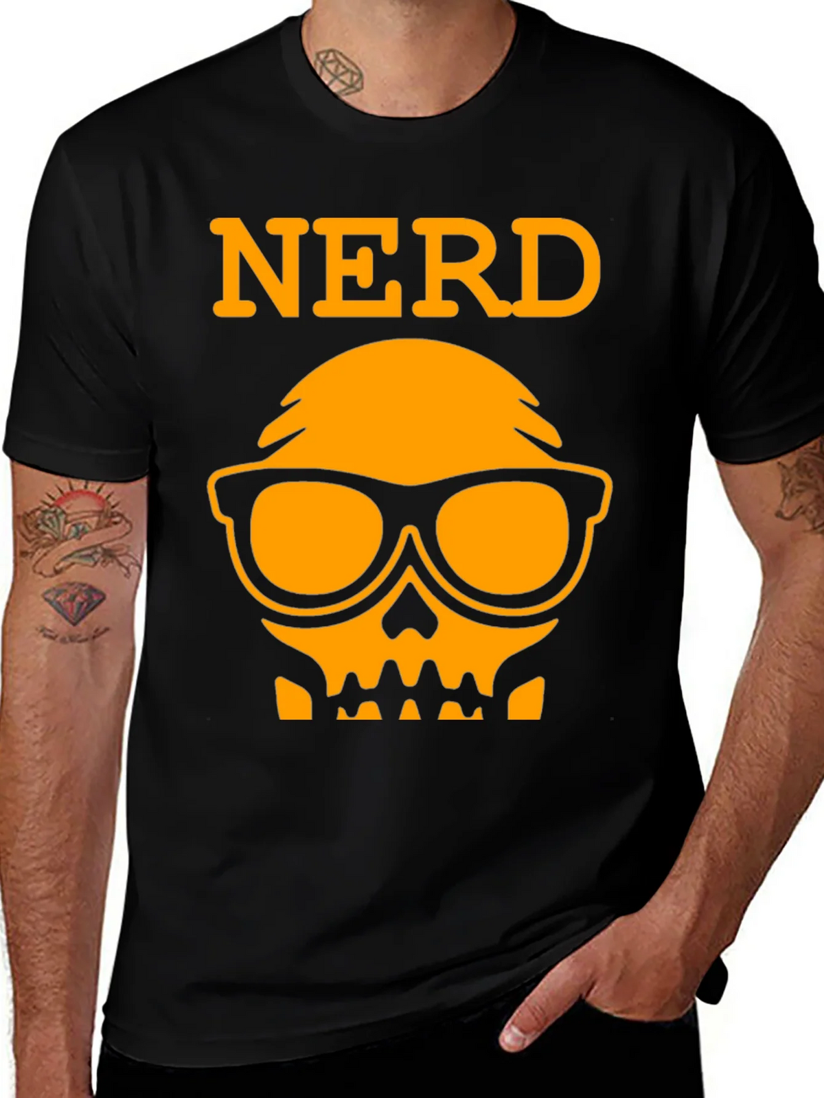 Nerd Skull T-Shirt - Geek Chic Tee product image 1
