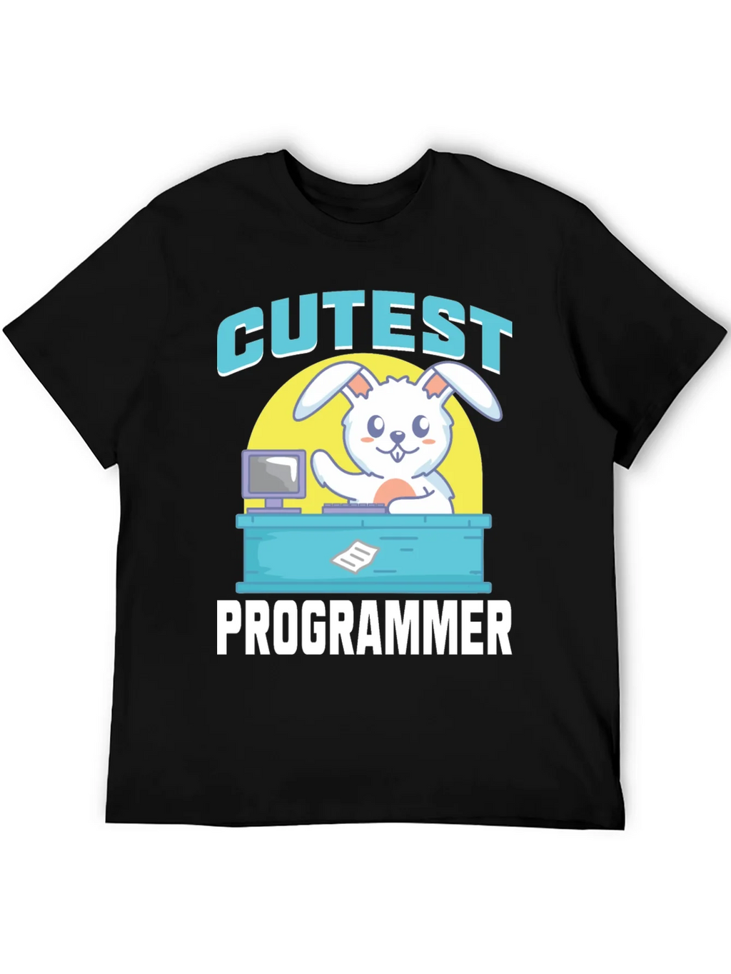 Cutest Programmer Graphic T-Shirt - Bunny Coder Tee product image 5